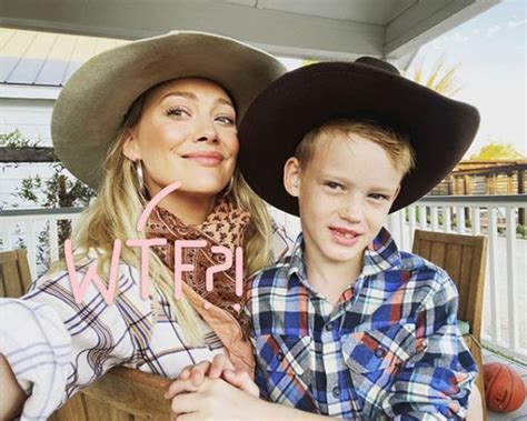 hilary duff picture of son deleted|Hilary Duff responds to weird conspiracy theory that she's a child .